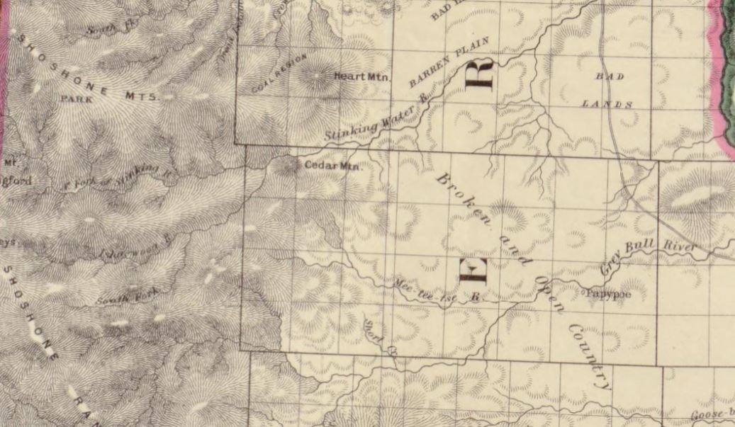 Image showing local details near the future location of Cody, Wyoming