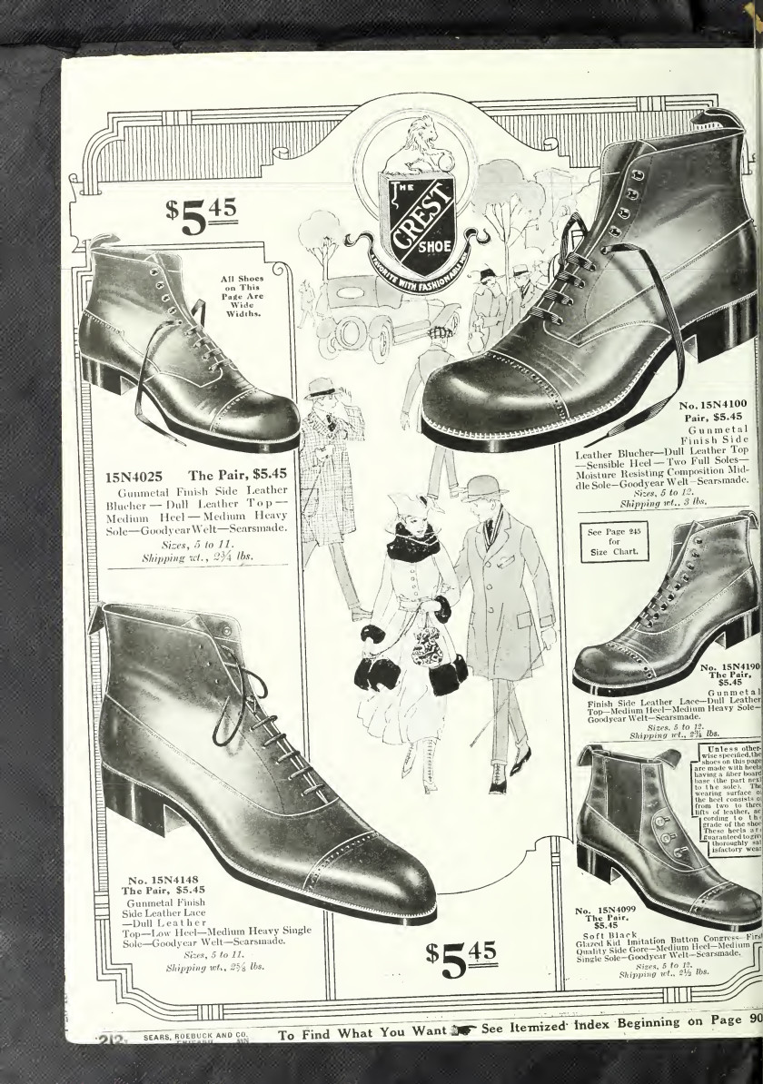 Shod Rite Shoes – Sears and Roebuck 1918