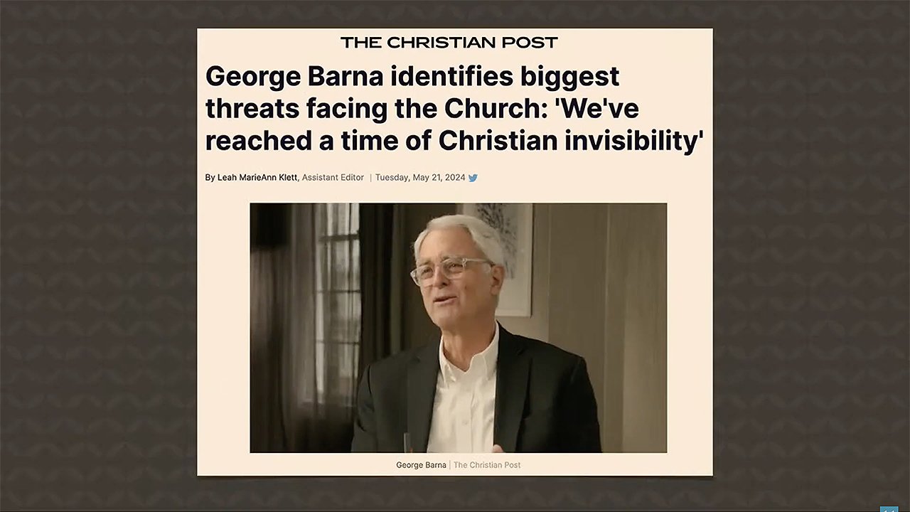 Barna: “We’ve Reached a Time of Christian Invisibility”