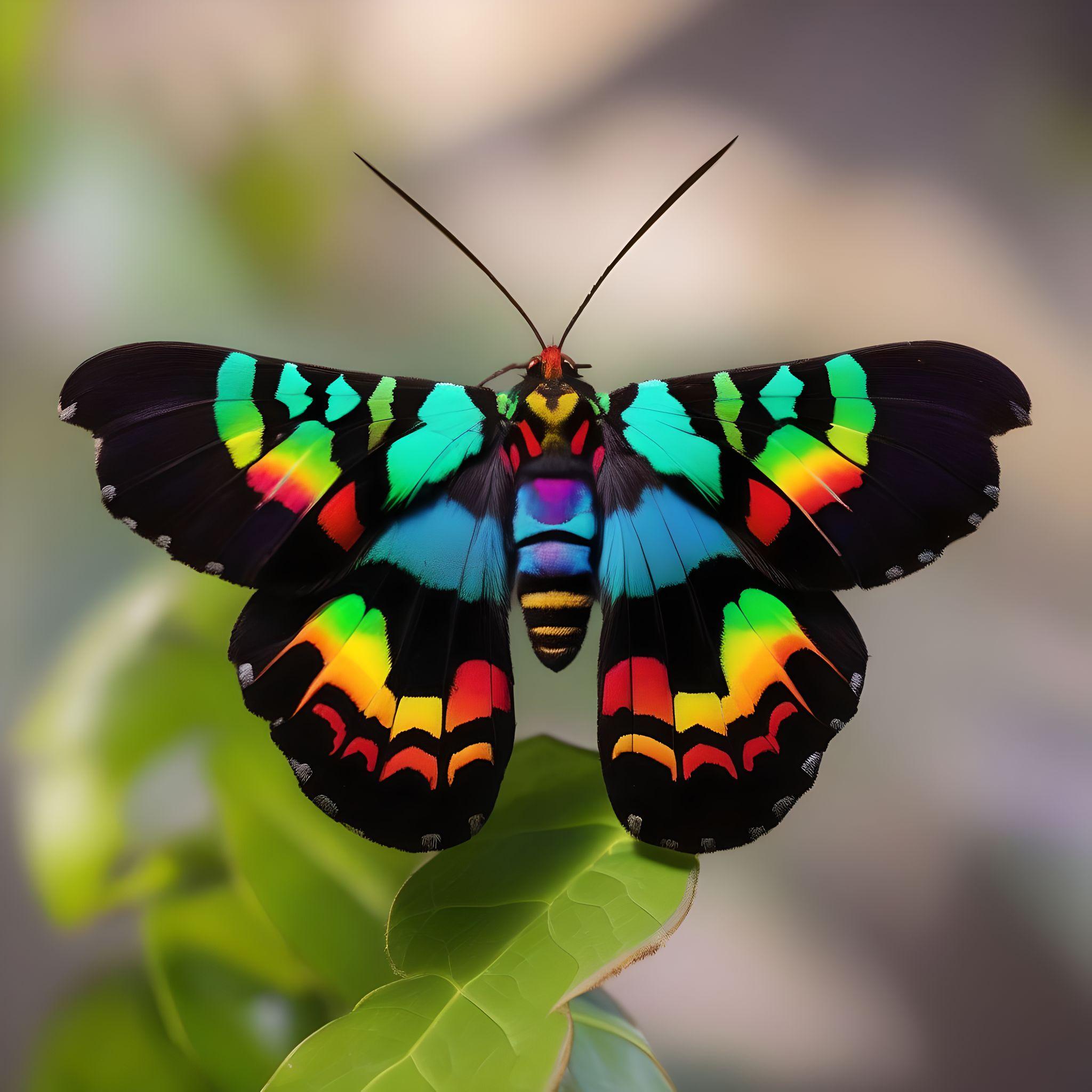 The Madagascan Sunset Moth is a dazzling marvel of nature