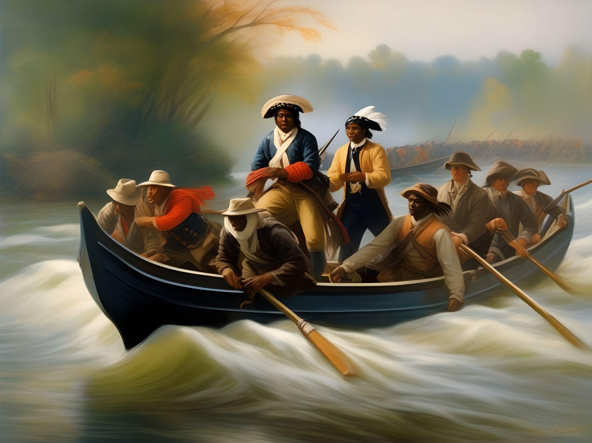 #AIPrompt – In the Style of Renoir – recreate ‘Washington Crossing the Delaware’- by Emanuel Leutze