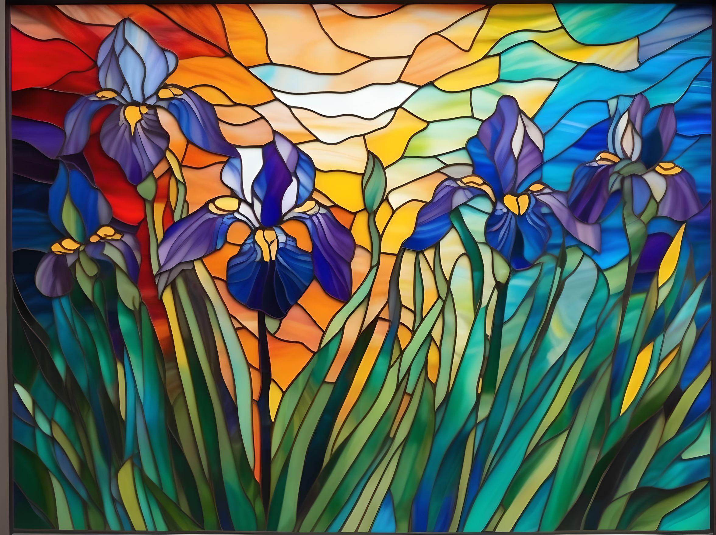 Re-imagine Vincent van Gogh’s Irises