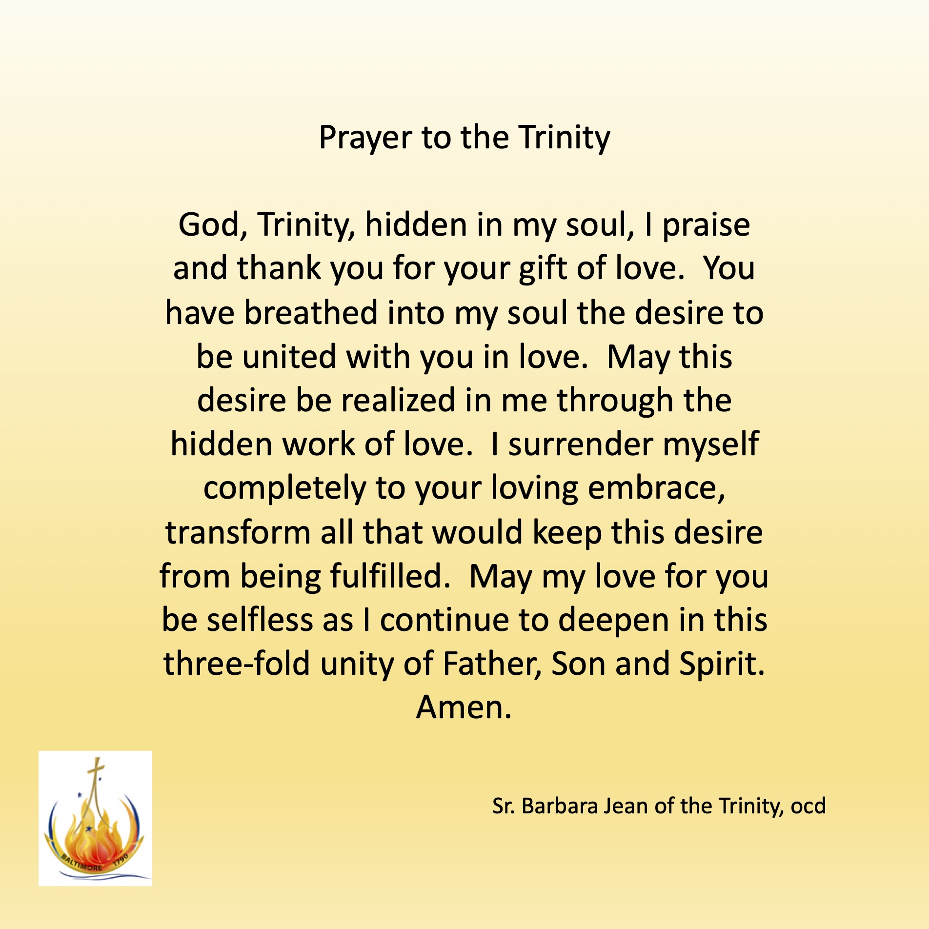 Prayer to the Holy Trinity: Prayer of the Day for Saturday, July 06, 2024