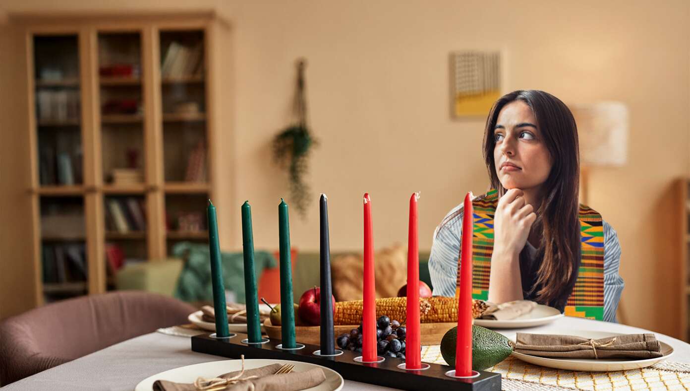 Liberal White Woman Really Hoping A Black Shows Up To Her Kwanzaa Party This Year #BabylonBee