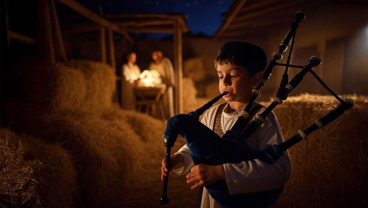 Little Drummer Boy Finally Leaves The Stable And Oh No! Here Comes Little Bagpipe Boy! #BabylonBee