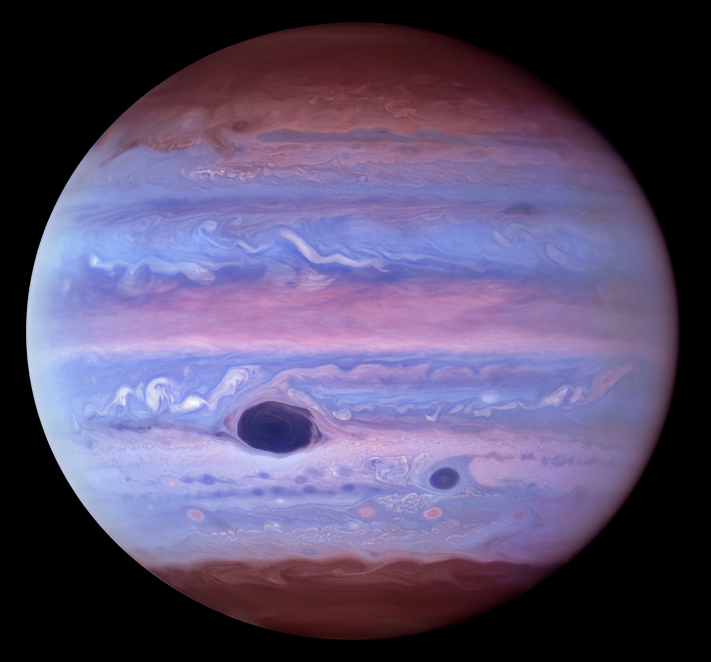Hubble Reveals Jupiter in Ultraviolet Light