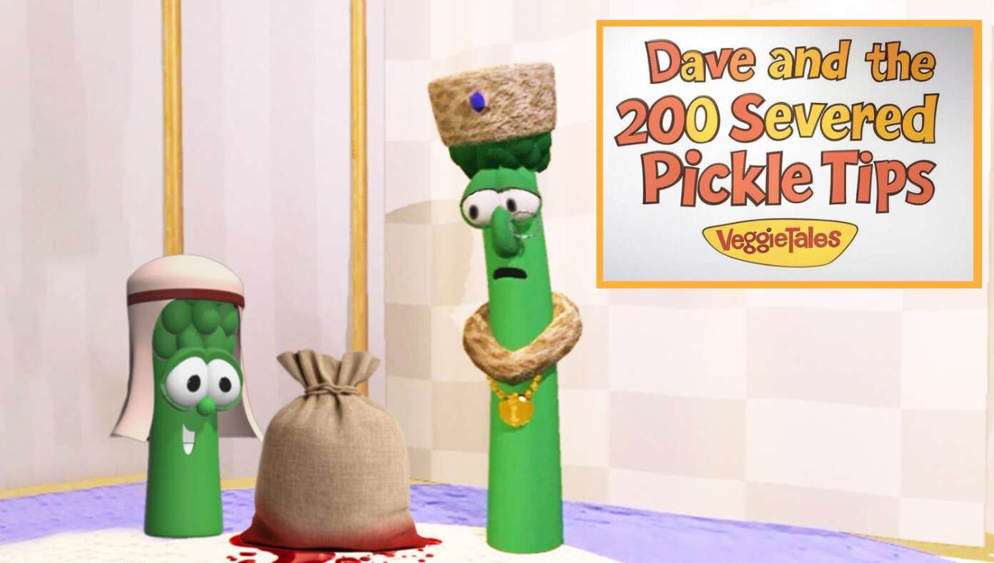 Lost VeggieTales Episode Discovered Where David Brings King Saul 200 Severed Pickle Tips #BabylonBee