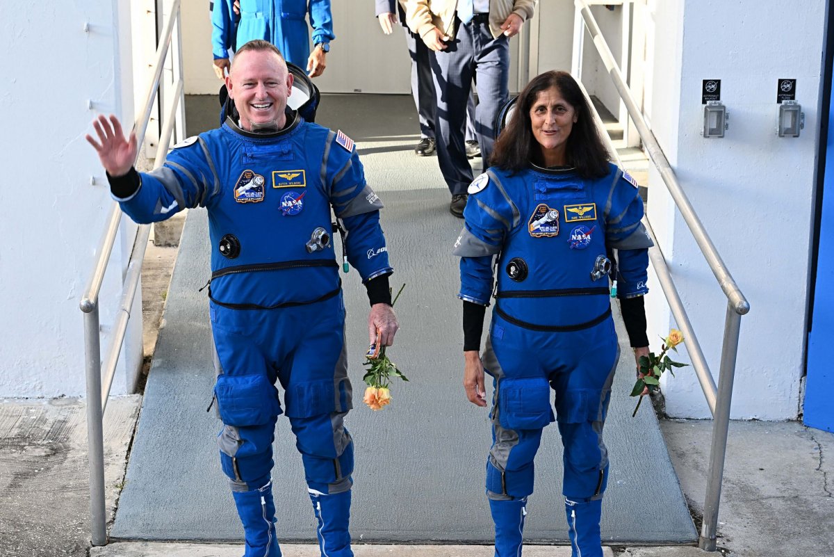 Suni Williams Conducts Spacewalk