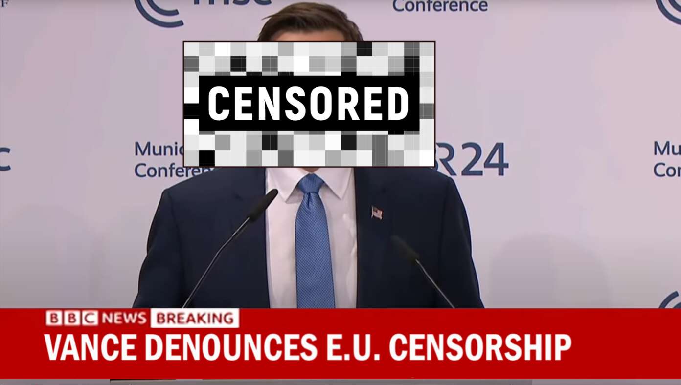 Vance Speech Denouncing E.U. Censorship Censored By E.U. #BabylonBee