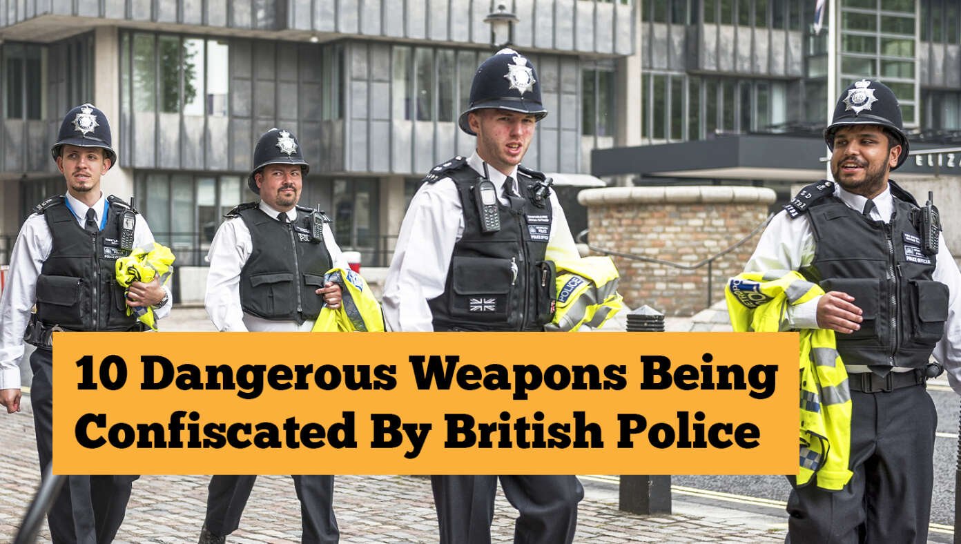 9 Dangerous Weapons Being Confiscated By British Police #BabylonBee