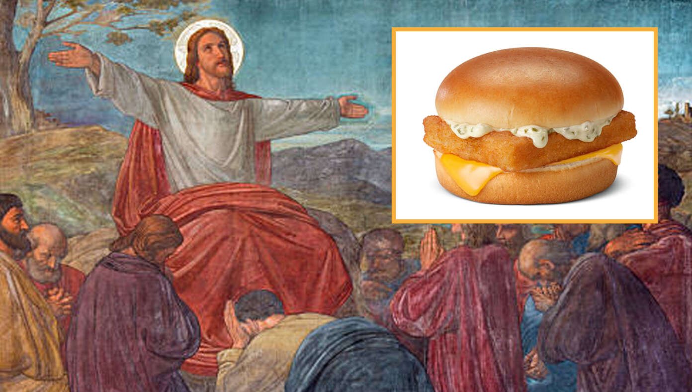 Jesus Calls On Followers To Eat Filet-O-Fish Sandwiches For 40 Days To Prepare For His Crucifixion #BabylonBee