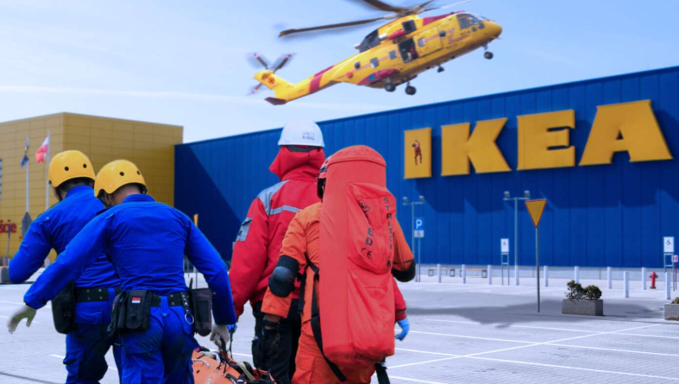 Search And Rescue Team Responds To Call From Injured Hiker Lost Inside Local IKEA #BabylonBee