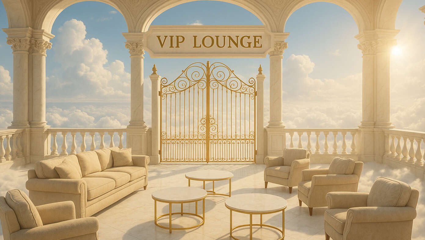 Heaven Unveils Special VIP Lounge For People Who Went To Wednesday Night Church #BabylonBee