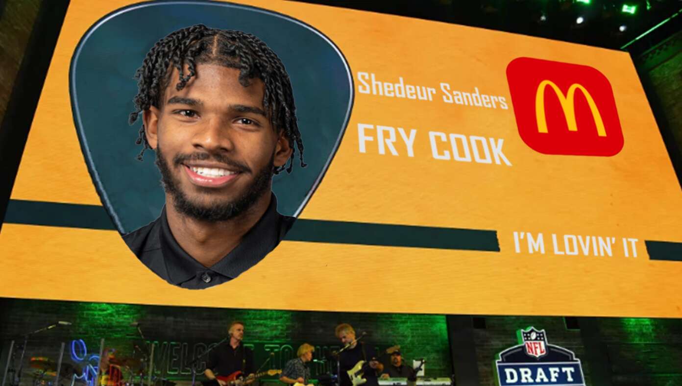 Shedeur Sanders Drafted By McDonald’s In 3rd Round #BabylonBee