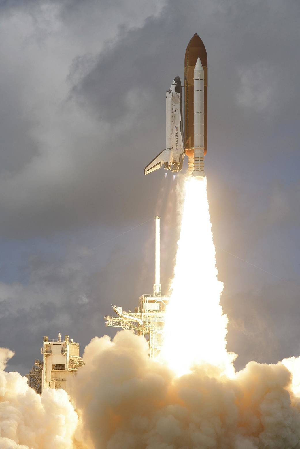 Space Shuttle Discovery Lifts Off