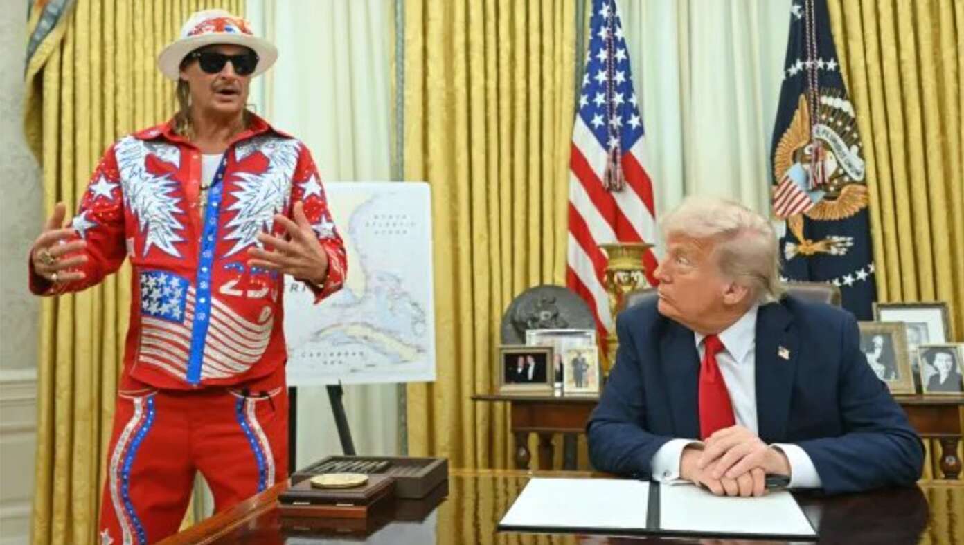 Trump Surprised How Tall Elton John Is Up Close #BabylonBee