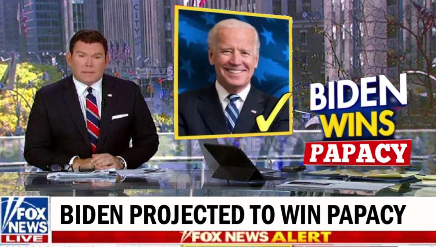 Fox News Calls Papacy For Joe Biden #BabylonBee