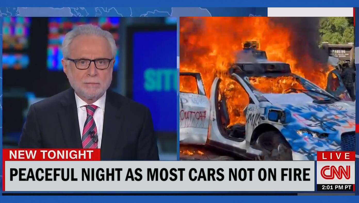 CNN Reports Peaceful Night In L.A. As Majority Of Cars Not On Fire #BabylonBee