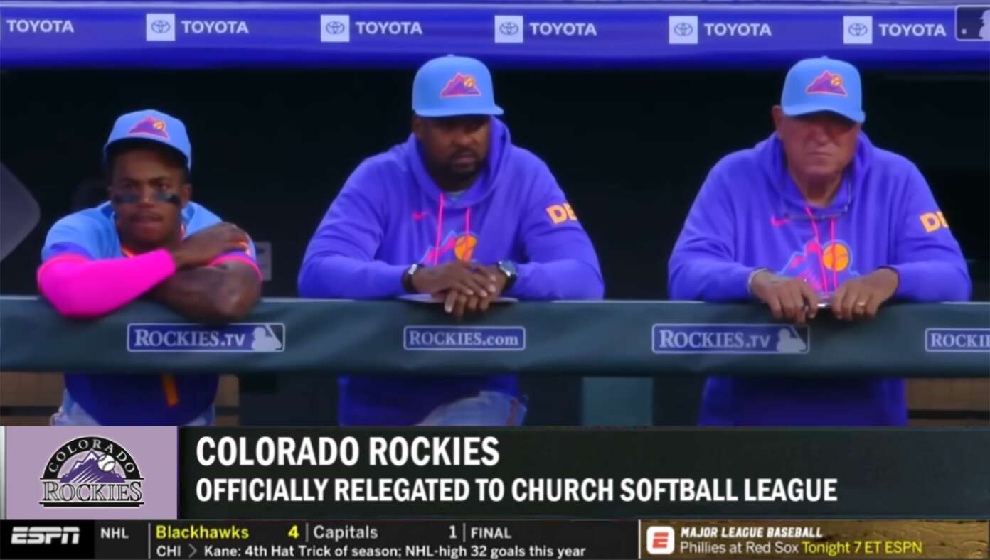 Colorado Rockies Demoted To Church Softball League #BabylonBee