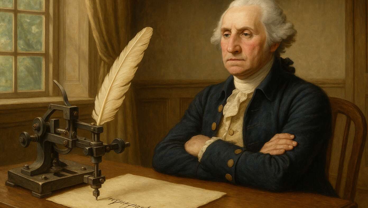 Scandal: Historians Determine All Of George Washington’s Orders Were Signed By Auto-Feather #BabylonBee