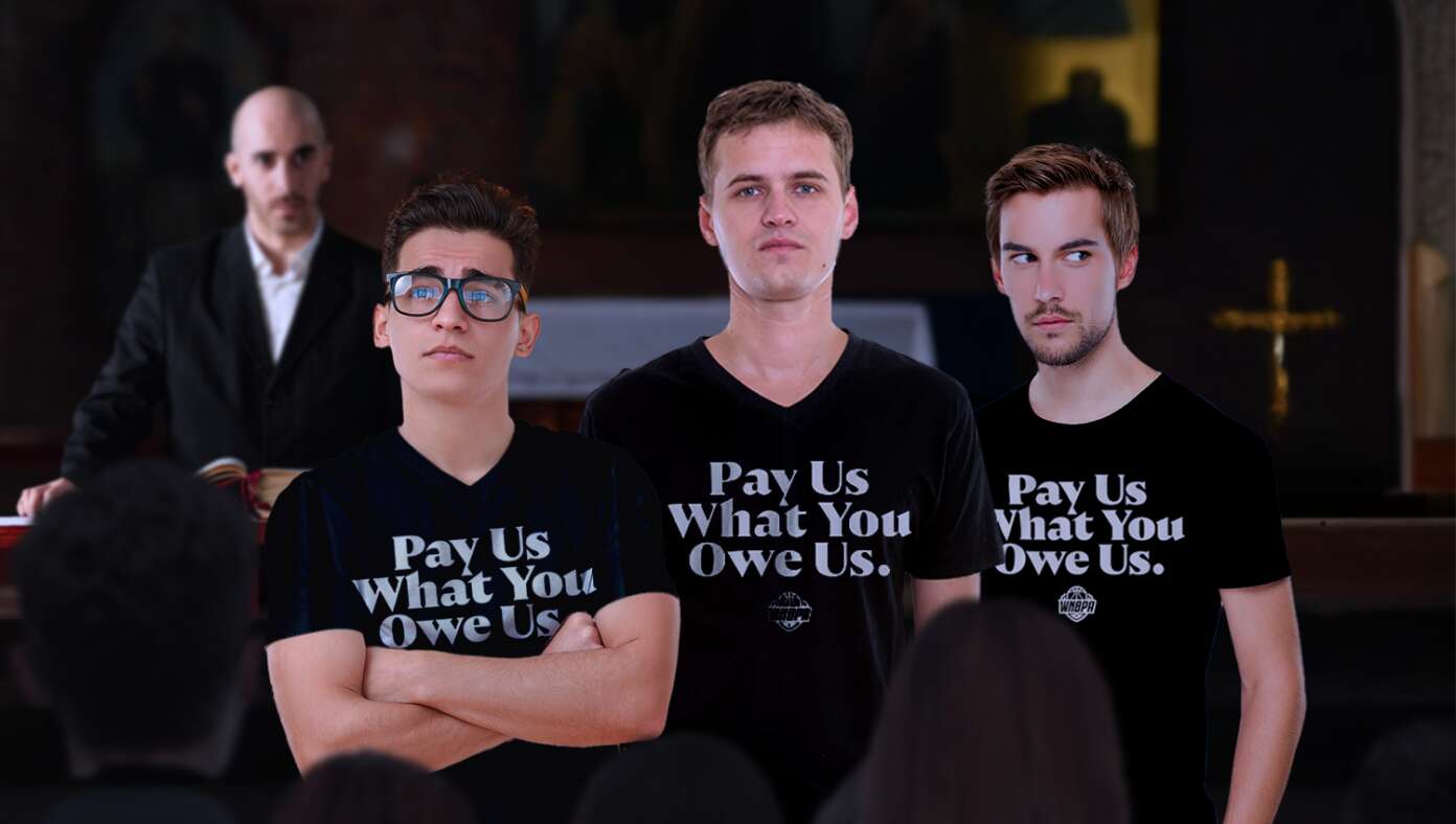 Youth Pastors Show Up To Church In ‘Pay Us What You Owe Us’ Shirts #BabylonBee