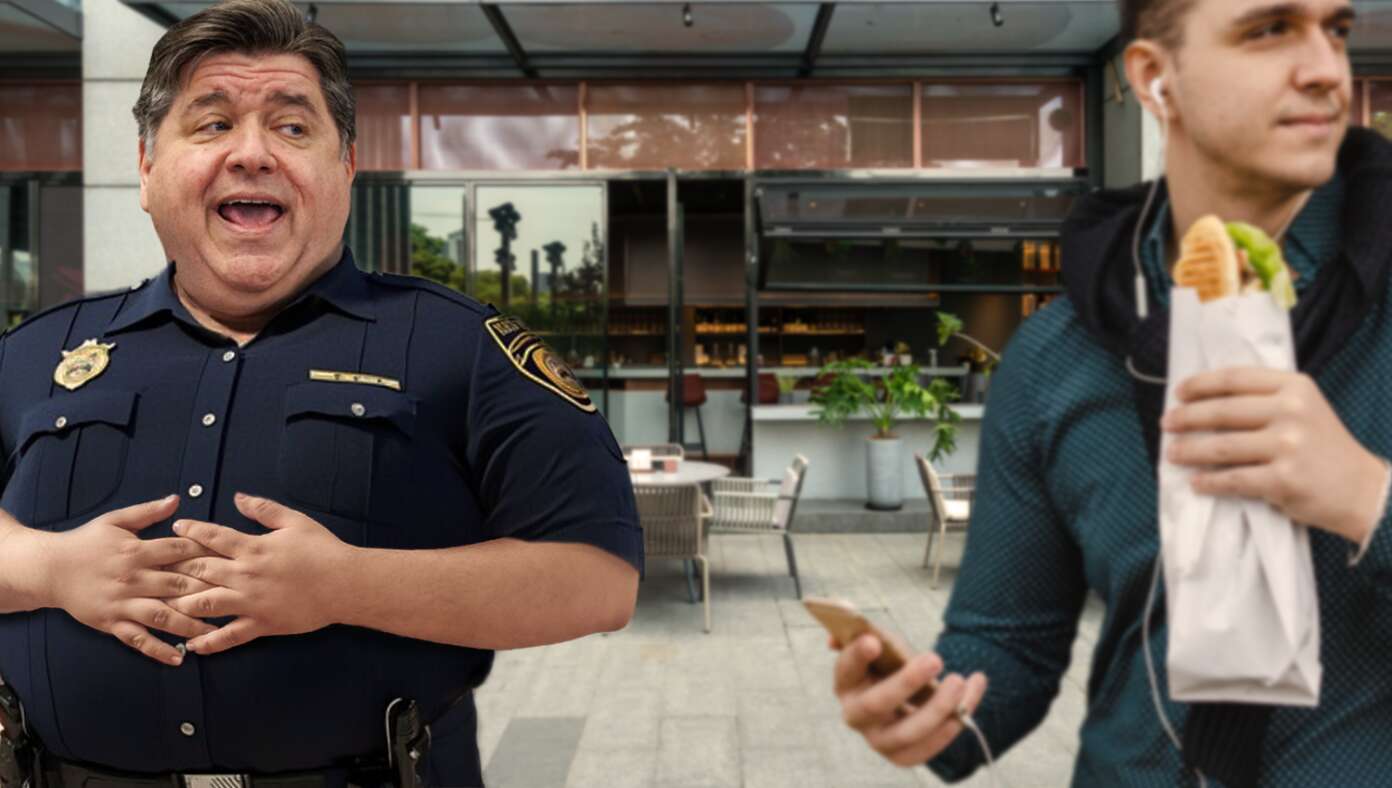 JB Pritzker Joins Police Force In Hopes Of Getting Sandwich Thrown At Him #BabylonBee