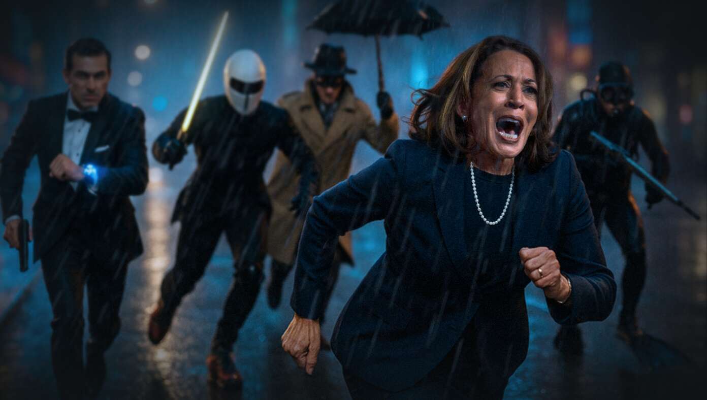 Kamala Harris Last Seen Fleeing Dozens Of International Assassins After Trump Cancels Her Secret Service Protection #BabylonBee