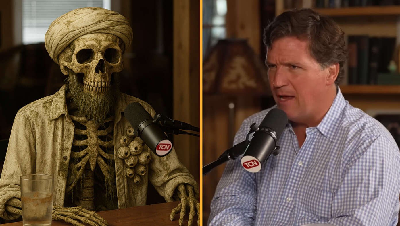 Tucker Carlson Releases Exclusive Interview With Dredged-Up Corpse Of Osama Bin Laden #BabylonBee