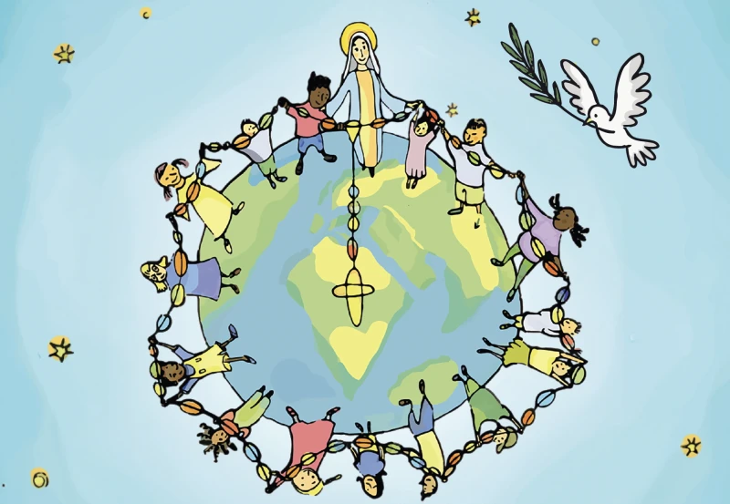 1 million children to pray the rosary for world peace on Oct. 7