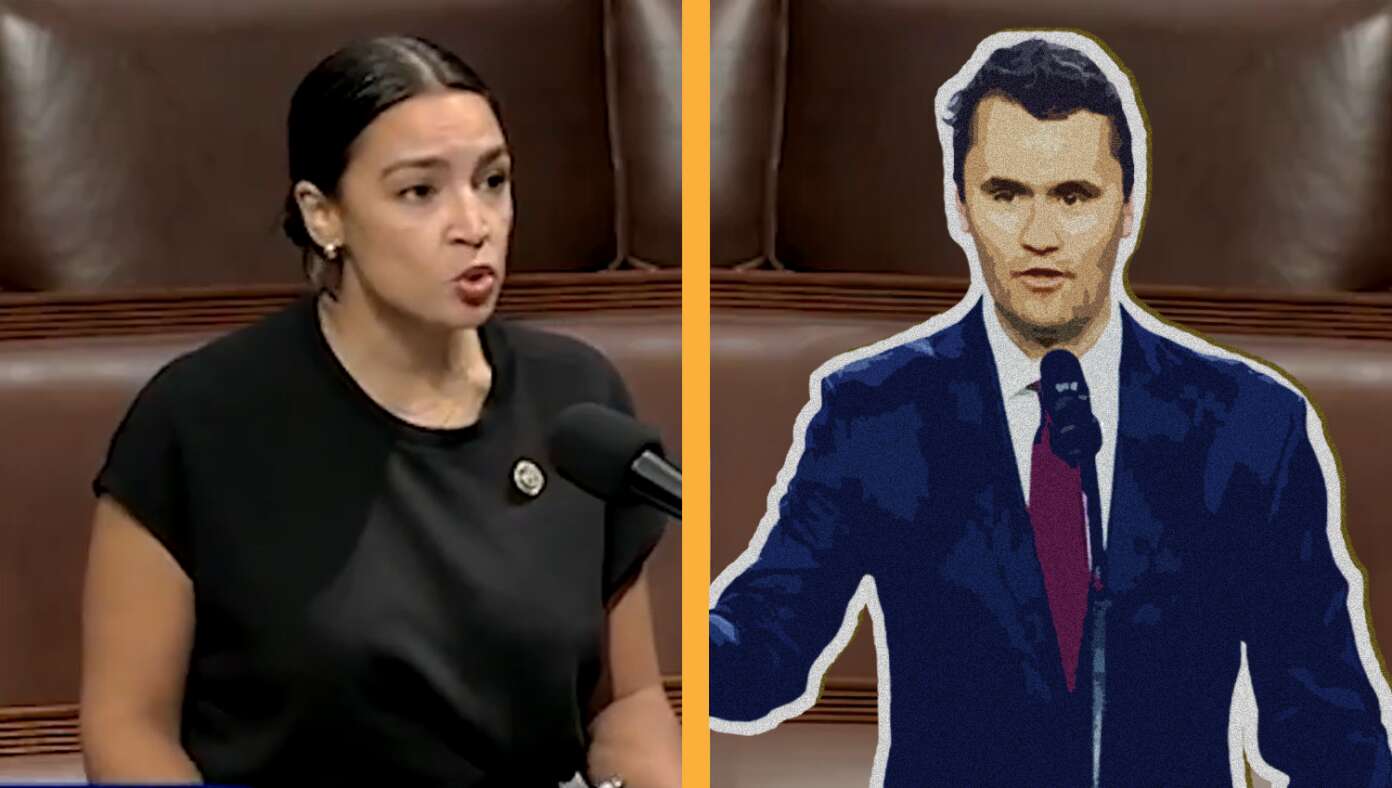 AOC Loses Debate Against Cardboard Cutout Of Charlie Kirk #BabylonBee