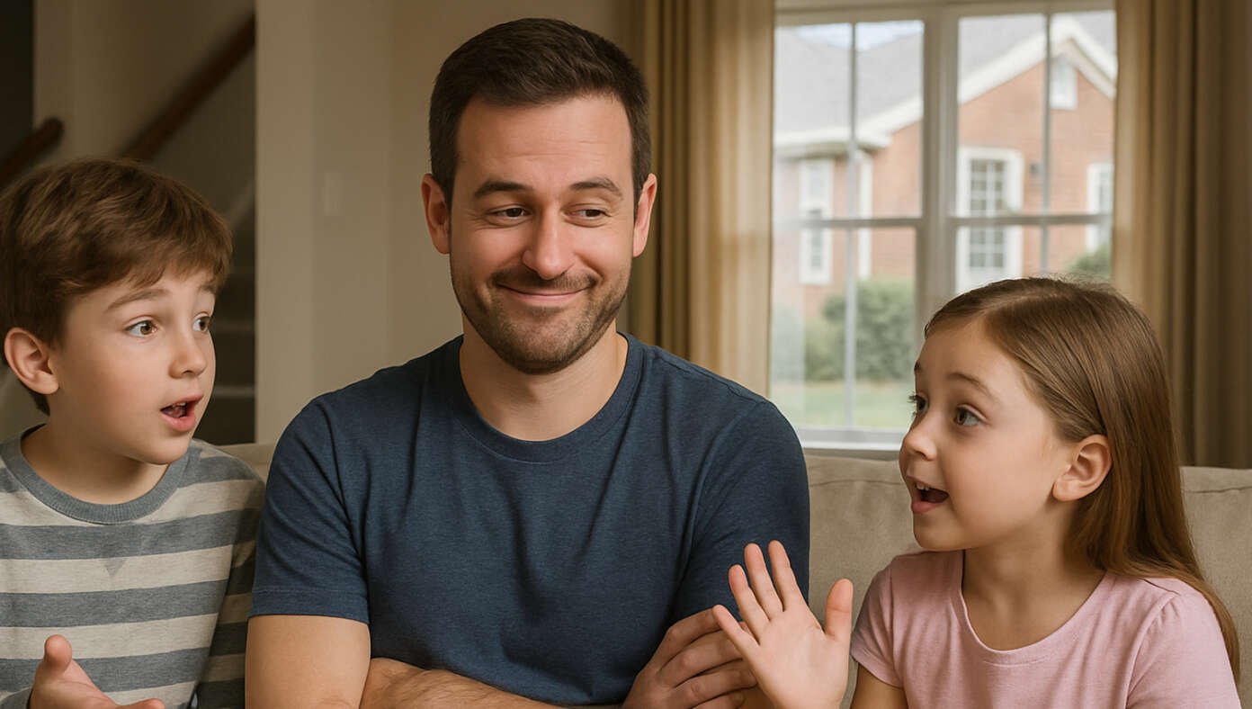 Kids Beg Dad To Please Stop Referring To Them As ‘Fruit Of My Loins’ #BabylonBee Kids Beg Dad To Please Stop Referring To Them As ‘Fruit Of My Loins’ #BabylonBee