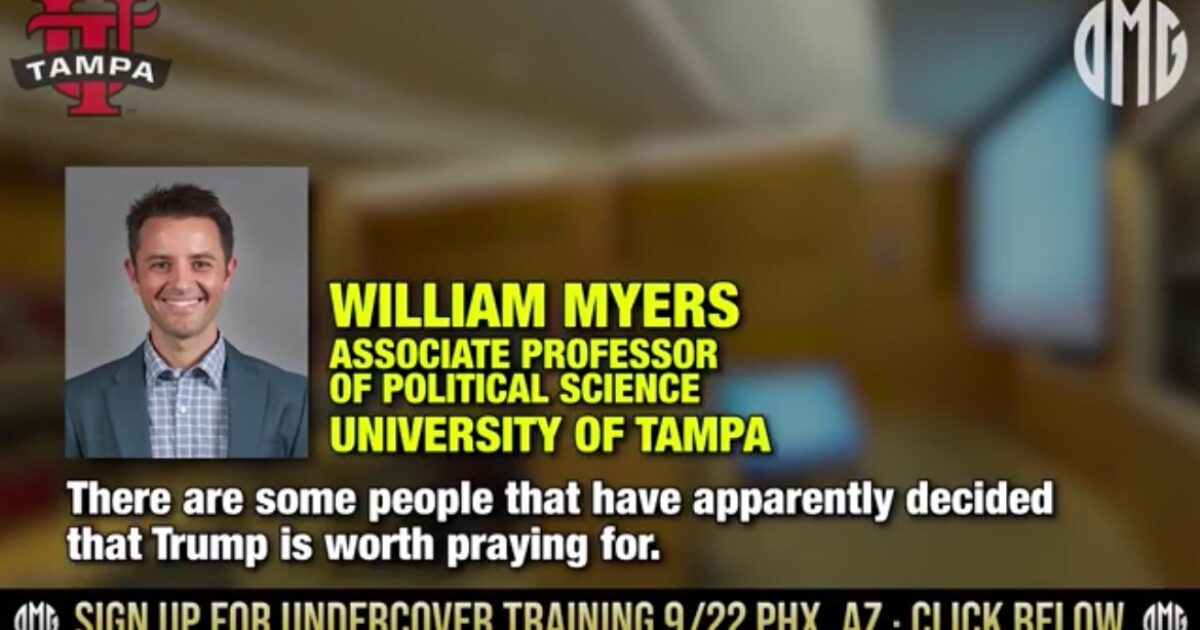 Leaked Audio: University of Tampa Professor Caught on Tape Slamming Americans Who Pray For Trump… “Get the F*ck Out of Here, People!” – 
The O’Keefe Media Group released leaked audio of a University of Tampa professor slamming Americans who pray for President Trump.
The post Leaked Audio: University of Tampa Professor Caught on Tape Slamming Americans Who Pray For Trump… “Get the F*ck Out of Here, People!” appeared first on The Gateway Pundit.