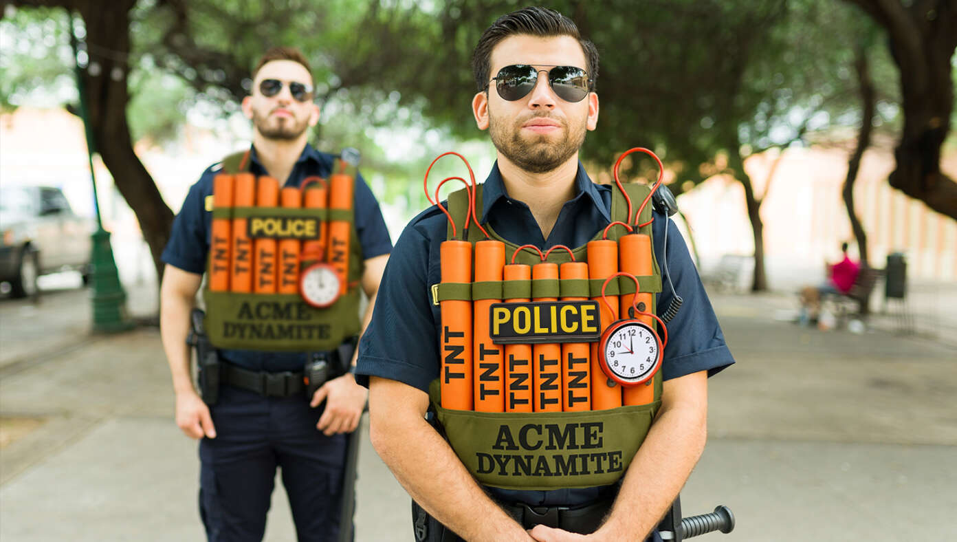 Michigan Police Help Muslim Immigrants Feel Welcome By Wearing Suicide Vests #BabylonBee