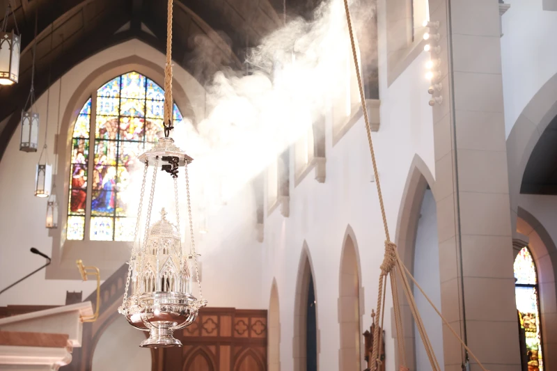 Monumental censer at Christendom College chapel represents ‘grandeur of Christ the King’
