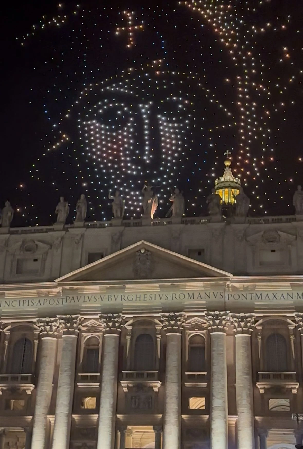 Vatican lights up with drone show at historic 'Grace for the World' concert
