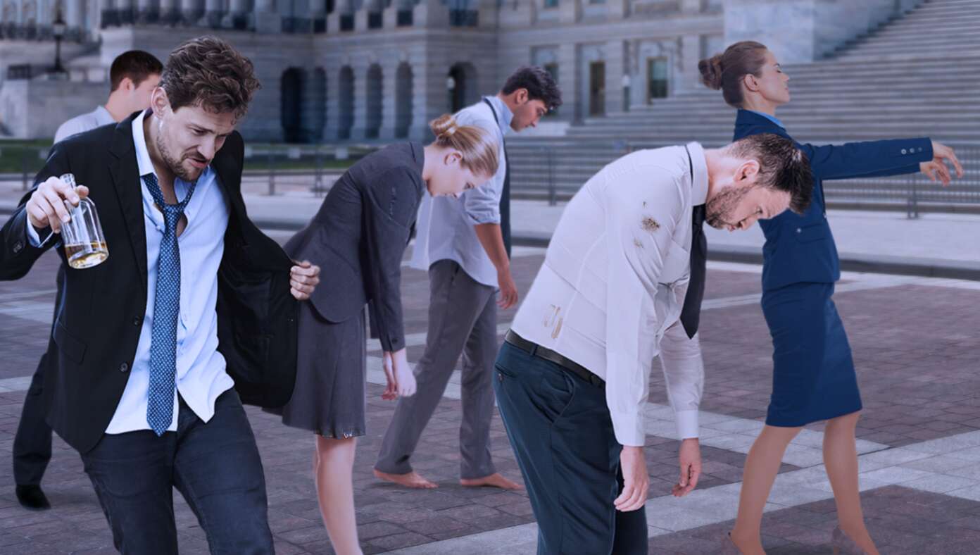 As Shutdown Continues, Feral Government Workers Begin Roaming Streets In Packs #BabylonBee
