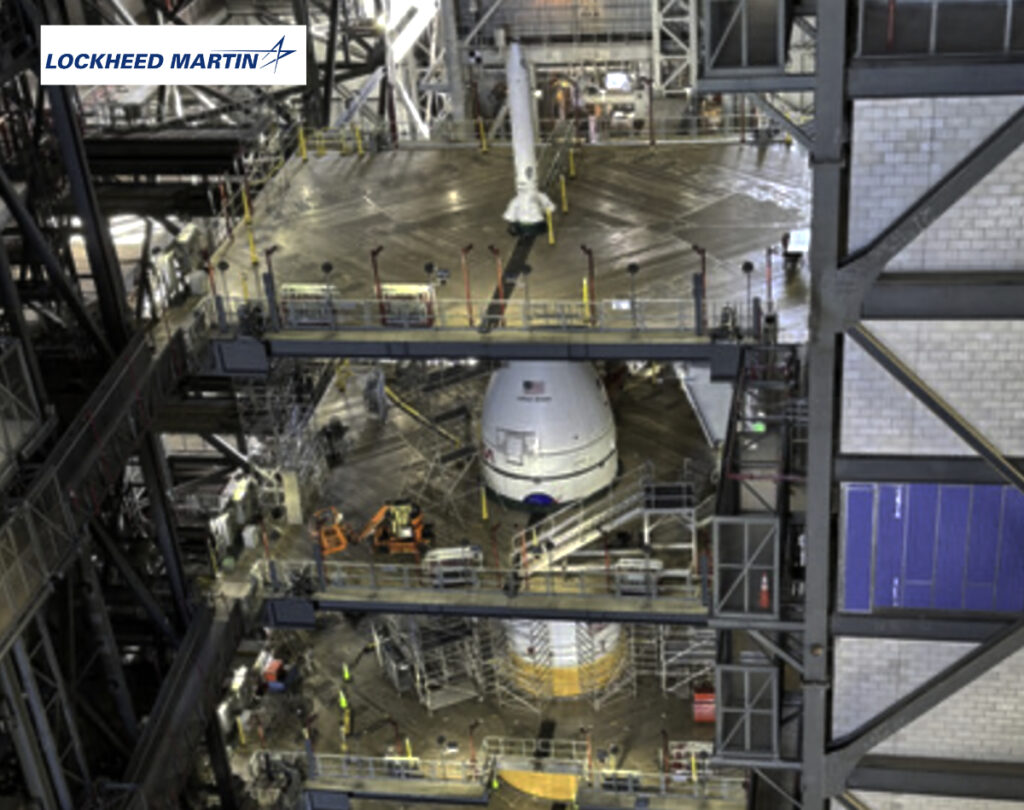 Artemis II Orion Spacecraft Stacked - NASA’s Artemis II Orion spacecraft with its launch abort system is stacked atop the agency’s SLS (Space Launch System) rocket in High Bay 3 of the Vehicle Assembly Building at NASA’s Kennedy Space Center in Florida on Monday, Oct. 20, 2025. The spacecraft will carry NASA astronauts Reid Wiseman, Victor Glover, Christina Koch, and CSA (Canadian Space Agency) astronaut Jeremy Hansen on a 10-day mission around the Moon and back in early 2026.