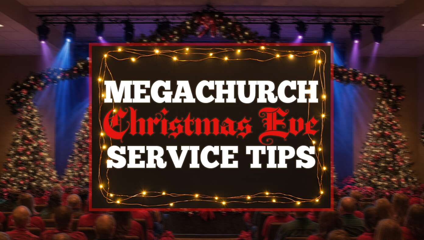 8 Tips To Take Your Megachurch Christmas Eve Service To The Next Level #BabylonBee – It’s Christmas time again, and if you’re a megachurch pastor (or one of the 38 members of the pastoral staff), you know that a few robes and cardboard cut-outs of animals won’t cut it. You have to take it up a notch. Or a hundred notches.