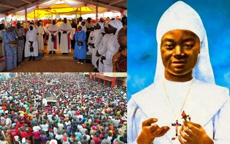 DR Congo’s bishops announce construction of national shrine honoring Blessed Anuarite – #Catholic –
The president of the National Episcopal Conference of Congo (CENCO) has announced the construction of a national shrine dedicated to Blessed Marie-Clémentine Anuarite Nengapeta, a Congolese sister beatified in August 1985. / Credit: DiaCENCO
ACI Africa, Dec 5, 2025 / 07:00 am (CNA).
The president of the National Episcopal Conference of Congo (CENCO) has announced the construction of a national shrine dedicated to Blessed Marie-Clémentine Anuarite Nengapeta, a Congolese sister beatified in August 1985.Announcing the launch of construction on Dec. 1, Archbishop Fulgence Muteba Mugalu described Blessed Anuarite as a timeless model of hope for a nation scarred by violence and social injustice.“I am pleased to address this message to you on the feast of Blessed Anuarite, during which the construction works for the great shrine dedicated to her are being launched,” Muteba said of the construction, which will take place in the Diocese of Isiro-Niangara.He said the initiative is a “significant moment” for the Church in the Democratic Republic of Congo (DRC) as it nears the end of the Catholic Church’s 2025 Jubilee Year, themed “Pilgrims of Hope.”The bishop of the Archdiocese of Lubumbashi emphasized that the shrine will serve both as a dignified resting place honoring the martyr’s legacy and as a spiritual wellspring for pilgrims who seek her intercession. He thanked all individuals who contributed to the construction project.Muteba described Blessed Anuarite as a symbol of moral courage and unwavering faith and hope whose life was “offered to the Lord.”“We bless the Lord God for the gift he has given our country in the person of Blessed Anuarite, a courageous witness of faith whose life offered to the Lord — even unto the supreme sacrifice — echoes the words of St. Paul the Apostle: Hope does not disappoint,” the archbishop said.He added: “Indeed, Blessed Anuarite has been, and will always remain, a bearer of hope in this country where human dignity is violated at various levels and in many forms. She is truly the sign of the grain of wheat that falls to the earth and bears much fruit.” The CENCO president noted that Blessed Anuarite is a “bearer of hope” for the entire Congolese people. He said the martyr is especially a bearer of hope for the women and children who are victims of violence and for the Congolese people who suffer in regions devastated by war and recurrent insecurity. “Her blood is a seed of peace in the Democratic Republic of Congo,” the Congolese Church leader said.Muteba expressed special gratitude to Prime Minister Judith Suminwa for her personal support and for authorizing the allocation of remaining government funds — initially earmarked for the 2024 60th anniversary pilgrimage — to be redirected toward the shrine’s construction.While acknowledging the progress made, he noted that “much remains to be done” and appealed for continued support, calling every contribution “a precious and pleasing offering in the eyes of the Lord.”“May they help us keep hope alive in all circumstances of our lives and obtain for our nation peace and unity,” Muteba implored.Born on Dec. 29, 1939, the fourth child among six sisters, Anuarite Nengapeta ran away from home, against her mother’s approval, to join the Congregation of the Sisters of the Holy Family of Kisiangani at the age of 20. Upon her profession, she assumed the name Marie-Clementine.Anuarite became a victim of the 1964 Mulele rebellion across DRC, when Simba rebels, opposed to the westerners in the country and suspicious of the local religious men and women for cooperating with foreigners, kidnapped her alongside 45 other nuns and led them to a rebel camp. Attempts by the rebels’ leader, Col. Pierre Olombe, to rape Anuarite were resisted with success.Determined to have her by any means, Olombe forced Anuarite and her colleague, Sister Bokuma Jean-Baptiste, into a car before going back to the house for the keys. The two tried to escape but were intercepted and beaten. Sister Bokuma, who suffered multiple fractures, fainted. The rebel leader ordered fellow rebels to stab Anuarite before he shot her in the chest. “I forgive you, for you know not what you are doing,” Anuarite told her attackers. She died on Dec. 1, 1964.Anuarite’s attackers buried her in a common grave. Eight months later, her remains were exhumed and reburied. Her remains were exhumed again in December 1978 and moved to Isiro Cathedral in northeastern DRC.Pope John Paul II beatified Anuarite on Aug. 15, 1985, during his visit to the country, an event that was attended by an estimated 60,000 people. Among them were Anuarite’s parents, Olombe — who had become a devout Catholic and sought audience with the pope to express his remorse — among other significant personalities including the then-country’s president Mobutu Sese Seko.Blessed Anuarite was the first Bantu woman to receive such a rank in the Catholic Church. She is the patron of the African Jesuit AIDS Network.This story was first published by ACI Africa, CNA’s news partner in Africa, and has been adapted by CNA. DR Congo’s bishops announce construction of national shrine honoring Blessed Anuarite – #Catholic –
The president of the National Episcopal Conference of Congo (CENCO) has announced the construction of a national shrine dedicated to Blessed Marie-Clémentine Anuarite Nengapeta, a Congolese sister beatified in August 1985. / Credit: DiaCENCO
ACI Africa, Dec 5, 2025 / 07:00 am (CNA).
The president of the National Episcopal Conference of Congo (CENCO) has announced the construction of a national shrine dedicated to Blessed Marie-Clémentine Anuarite Nengapeta, a Congolese sister beatified in August 1985.Announcing the launch of construction on Dec. 1, Archbishop Fulgence Muteba Mugalu described Blessed Anuarite as a timeless model of hope for a nation scarred by violence and social injustice.“I am pleased to address this message to you on the feast of Blessed Anuarite, during which the construction works for the great shrine dedicated to her are being launched,” Muteba said of the construction, which will take place in the Diocese of Isiro-Niangara.He said the initiative is a “significant moment” for the Church in the Democratic Republic of Congo (DRC) as it nears the end of the Catholic Church’s 2025 Jubilee Year, themed “Pilgrims of Hope.”The bishop of the Archdiocese of Lubumbashi emphasized that the shrine will serve both as a dignified resting place honoring the martyr’s legacy and as a spiritual wellspring for pilgrims who seek her intercession. He thanked all individuals who contributed to the construction project.Muteba described Blessed Anuarite as a symbol of moral courage and unwavering faith and hope whose life was “offered to the Lord.”“We bless the Lord God for the gift he has given our country in the person of Blessed Anuarite, a courageous witness of faith whose life offered to the Lord — even unto the supreme sacrifice — echoes the words of St. Paul the Apostle: Hope does not disappoint,” the archbishop said.He added: “Indeed, Blessed Anuarite has been, and will always remain, a bearer of hope in this country where human dignity is violated at various levels and in many forms. She is truly the sign of the grain of wheat that falls to the earth and bears much fruit.” The CENCO president noted that Blessed Anuarite is a “bearer of hope” for the entire Congolese people. He said the martyr is especially a bearer of hope for the women and children who are victims of violence and for the Congolese people who suffer in regions devastated by war and recurrent insecurity. “Her blood is a seed of peace in the Democratic Republic of Congo,” the Congolese Church leader said.Muteba expressed special gratitude to Prime Minister Judith Suminwa for her personal support and for authorizing the allocation of remaining government funds — initially earmarked for the 2024 60th anniversary pilgrimage — to be redirected toward the shrine’s construction.While acknowledging the progress made, he noted that “much remains to be done” and appealed for continued support, calling every contribution “a precious and pleasing offering in the eyes of the Lord.”“May they help us keep hope alive in all circumstances of our lives and obtain for our nation peace and unity,” Muteba implored.Born on Dec. 29, 1939, the fourth child among six sisters, Anuarite Nengapeta ran away from home, against her mother’s approval, to join the Congregation of the Sisters of the Holy Family of Kisiangani at the age of 20. Upon her profession, she assumed the name Marie-Clementine.Anuarite became a victim of the 1964 Mulele rebellion across DRC, when Simba rebels, opposed to the westerners in the country and suspicious of the local religious men and women for cooperating with foreigners, kidnapped her alongside 45 other nuns and led them to a rebel camp. Attempts by the rebels’ leader, Col. Pierre Olombe, to rape Anuarite were resisted with success.Determined to have her by any means, Olombe forced Anuarite and her colleague, Sister Bokuma Jean-Baptiste, into a car before going back to the house for the keys. The two tried to escape but were intercepted and beaten. Sister Bokuma, who suffered multiple fractures, fainted. The rebel leader ordered fellow rebels to stab Anuarite before he shot her in the chest. “I forgive you, for you know not what you are doing,” Anuarite told her attackers. She died on Dec. 1, 1964.Anuarite’s attackers buried her in a common grave. Eight months later, her remains were exhumed and reburied. Her remains were exhumed again in December 1978 and moved to Isiro Cathedral in northeastern DRC.Pope John Paul II beatified Anuarite on Aug. 15, 1985, during his visit to the country, an event that was attended by an estimated 60,000 people. Among them were Anuarite’s parents, Olombe — who had become a devout Catholic and sought audience with the pope to express his remorse — among other significant personalities including the then-country’s president Mobutu Sese Seko.Blessed Anuarite was the first Bantu woman to receive such a rank in the Catholic Church. She is the patron of the African Jesuit AIDS Network.This story was first published by ACI Africa, CNA’s news partner in Africa, and has been adapted by CNA.