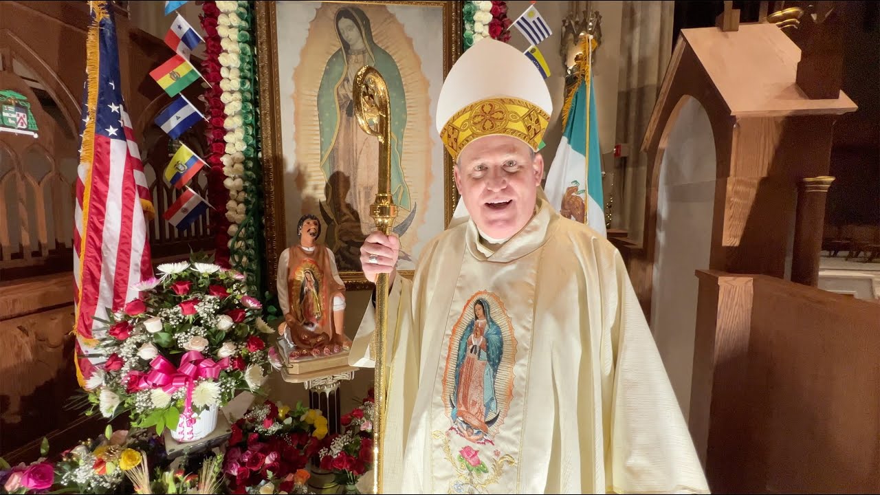 Embrace opportunities to see the beauty of our Catholic faith #Catholic – As we continue our Advent journey together in anticipation of the celebration of the birth of our Savior, we are blessed in the Diocese of Paterson with many rich traditions, special Masses, and events at this time of year. While you are welcome and encouraged to experience these uplifting and joyous occasions in person, I realize that may not always be possible. In that case, I encourage you to experience them virtually by visiting beaconnj.org or following our social media accounts. By visiting beaconnj.org, you can follow our local events and important moments in the life of the Church universal.


BISHOP KEVIN J. SWEENEY

To learn about some of the many different Christmas concerts, services, missions, retreats, and more happening in our local parishes, go to The Beacon’s “What To Do!” calendar: https://beaconnj.org/events/. Parishes are encouraged to advertise their events there for free!
You can also find special anniversary, installation, and Feast Day Masses listed on my monthly calendar. For example, there are several opportunities to celebrate Our Lady of Guadalupe this week, as well as Simbang Gabi, and our much-anticipated Jubilee Closing Mass.
Solemnity of the Immaculate Conception of the Blessed Virgin Mary
Just at about the halfway point of Advent, we celebrate the Solemnity of the Immaculate Conception of the Virgin Mary, the title of Our Lady that is designated for her as patroness of the United States. Conceived free from the stain of original sin to be the Mother of God; she is also the model disciple leading us toward her Son, Jesus Christ. On Dec. 8, our Holy Father, Pope Leo XIV, led the veneration of the image of the Immaculate Virgin at the Spanish Steps in Rome. Since 1958, when Saint John XXIII was Pope, the Holy Father has gone to the Spanish Steps in person to lead the people of Rome in prayer seeking the intercession of the Blessed Mother. As the Jubilee Year of Hope begins to draw to a close, Pope Leo’s first prayer at this shrine was especially poignant: “After the holy doors, may other doors now open, doors of homes and oases of peace where dignity may flourish again, where people may learn nonviolence and the art of reconciliation.” We pray that the Queen of Peace will help to build bridges between peoples through our shared love for her and through her intercession.

This year, on the Solemnity of the Immaculate Conception of the Blessed Virgin Mary, I was grateful for the honor to bless the new Monsignor Herbert Tillyer Rehabilitation Center in Paterson, part of the Diocese of Paterson Catholic Charities Straight and Narrow program. Look for coverage of the grand opening and ribbon cutting in The Beacon soon.
Our Lady of Guadalupe
As I wrote in a previous column, if you would like to get a little closer to our Blessed Mother during this Advent Season, one thing you could do is find a parish with a Spanish-speaking community that is celebrating the Feast of Our Lady of Guadalupe. Even if you don’t speak or understand a word of Spanish, you will find people who have a deep love for the Blessed Mother and who want to show their love and gratitude to her by coming for Mass or visiting Church on her Feast Day.

As they come to Mass or for a visit, they often carry roses, symbolizing the roses that Mary instructed Juan Diego to bring to the bishop as a sign of the authenticity of her presence, message, and request for a Shrine/Church to be built in her honor. Almost 500 years later, the Basilica of Our Lady of Guadalupe remains on that same spot at Tepeyac and is visited by hundreds of thousands of pilgrims yearly. The words of the Blessed Mother at Tepeyac to Saint Juan Diego are our consolation and hope this Advent and always: “Am I not here, I, who am your mother? Are you not under my shadow and protection?” Immaculately conceived and pointing us toward the life found in her Son, our Blessed Mother is always our encouragement and support.
During the Season of Advent, there is so much for us to appreciate about the beauty and diversity of our Catholic Faith and our Church, the “mystical Body of Christ.” Whether it is our love for and devotion to Mary, our Blessed Mother, or the many other wonderful traditions and customs that are part of our spiritual preparation to celebrate the birth of Jesus at Christmas. The Feasts of the Immaculate Conception and Our Lady of Guadalupe are two “Advent gifts” given to us by the Church to help us remember, focus, and pray as we travel together with Mary and one another on our “Advent journey” to Bethlehem.
As I wrote in another column, it is important for all of us to know, learn about, and appreciate our Blessed Mother as Our Lady of Guadalupe because it reminds us of the beauty of our Catholic faith. We know that the word Catholic means universal, reminding us that Jesus came to save all people, from all lands, nations, and tongues. We are also aware that in missionary efforts throughout the history of the Church, from Jesus telling his apostles, “Go to the ends of the earth …” and the moment of Pentecost, the “clash of cultures” was, at times, traumatic and sad, and many mistakes were made. However, despite all the human weakness and sinfulness, something happened between Our Blessed Mother, the Mexican people, and the people of the Americas. That loving and maternal bond remains strong and grows stronger almost 500 years later, continuing to be a vibrant part of the Church and, in our times, the “new evangelization.”
Also, Our Lady of Guadalupe helps us see the beauty of our Catholic faith by highlighting how Mary continues to lead us to her Son. “Guadalupe” is one of the countless titles of our Blessed Mother, and as her children, we can each have our favorite title. Yet she is the same Mother, the Mother of God and our Mother, as she said to St. Juan Diego and all, “Am I not here who am your Mother?”
While the celebration of the Feast of Our Lady of Guadalupe on Dec. 12 is more popular in parishes where there are Mexican or Spanish-speaking communities, there are many reasons why awareness of and devotion to our Blessed Mother, under the title of Our Lady of Guadalupe, is important for all Catholics, especially all Catholics in the Americas.
Please consider reading the full version of these columns by clicking on the above links and visiting a new parish this week to honor our Blessed Mother.
Simbang Gabi
There are also many opportunities during this Advent season to celebrate Simbang Gabi with members of our Filipino Catholic communities. This is a Filipino celebration of nine days of novenas and votive Masses in preparation for the birth of Jesus. Simbang Gabi in Tagalog means “Masses of the night.” The nine-day novena is held Dec. 16–24, during Advent. The Diocesan Commission for Catholic Filipino Ministries organized the novena and Mass in different parishes throughout the diocese where there are Filipino parishioners.
Please be assured of my prayers for you and our entire diocesan family during this Advent season, in which there is so much for us to appreciate about the beauty and diversity of our Catholic Faith and our Church, the “mystical Body of Christ.” Whether it is our love for and devotion to Mary, our Blessed Mother, or the many other wonderful traditions and customs that are part of our spiritual preparation to celebrate the birth of Jesus at Christmas. The Feasts of the Immaculate Conception and Our Lady of Guadalupe are two “Advent gifts” given to us by the Church to help us remember, focus, and pray as we travel together with Mary and one another on our “Advent journey” to Bethlehem.

Click here to subscribe to our weekly newsletter.