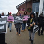 In winter cold, advocates pray for unborn in Morristown #Catholic - With light snow on the ground, faithful bundled up in coats, hats, and gloves in the winter cold on Dec. 6 in Morristown, N.J., to proclaim the Respect Life message during Bishop Kevin J. Sweeney’s monthly Mass for Life and Rosary Procession.
That morning Bishop Sweeney celebrated Mass at St. Margaret of Scotland Church in Morristown. Father Sebastian Munoz, parochial vicar of St. Margaret’s, concelebrated the liturgy with the bishop. Deacon Tim Holden of the parish assisted with the Mass.

Click here to subscribe to our weekly newsletter.

Then, Bishop Sweeney led an outdoor rosary procession for life to Planned Parenthood on Speedwell Avenue after the Mass. A few of people carried signs in English and Spanish that promoted respect for life as they prayed the rosary for an end to abortion.
A Mass and procession for life is held on the first Saturday of the month at 8 a.m. at St. Margaret’s. Priests and faithful from around the diocese are invited to join.
BEACON PHOTOS | JOE GIGLI
 [See image gallery at beaconnj.org] &nbsp;