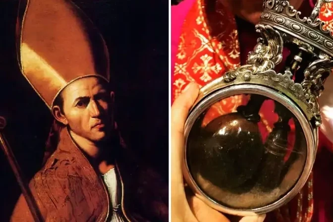 Miracle of the liquefaction of blood of St. Januarius is repeated in Naples, Italy – #Catholic – 
 
 St. Januarius (left) and the relic of the blood of St. Januarius. / Credit: Chapel of St. Januarius

ACI Prensa Staff, Dec 16, 2025 / 12:58 pm (CNA).
The miracle of the liquefaction of the blood of St. Januarius, patron saint of the Italian city of Naples, occurred again on Tuesday, Dec. 16.According to the Archdiocese of Naples, the miracle took place after Mass in the Royal Chapel of the Treasure of St. Januarius on the feast of the patronage of St. Januarius.“At 9:13 a.m. local time, the blood already appeared semi-liquid. At 10:05 a.m., the complete liquefaction was announced,” the archdiocese reported.“Dec. 16 is the third of three annual celebrations in honor of the martyred saint. This date commemorates the eruption of Mount Vesuvius in 1631, when the Neapolitans requested and obtained the miraculous intervention of St. Januarius to prevent the lava from engulfing the city,” he explained.The announcement of the miracle was made by Monsignor Vincenzo De Gregorio, abbot of the Chapel of the Treasure of St. Januarius. The phial, once the miracle had occurred, was carried in procession to the chapel so that all those present could see it.The miracle usually occurs on two other days of the year: every Sept. 19 (the anniversary of St. Januarius’ martyrdom) and the Saturday before the first Sunday of May (in remembrance of the transfer of his remains to Naples).When the blood does not liquefy, as happened on Dec. 16, 2020, the inhabitants of Naples usually take it as a bad omen. However, in the face of this possibility, the Church encourages the faithful not to lose sight of what is essential.On Sept. 19, 2024 — despite the miracle having occurred that day — the archbishop of Naples, Cardinal Domenico Battaglia, urged the faithful not to place their hope in physical manifestations but in Jesus, who calls us to care for the most vulnerable.“I implore you, we should not worry about whether the blood of this relic liquefies or not, but rather we should worry about whether the blood of the dispossessed, the marginalized, the least fortunate, and the innocent is flowing in our streets and in our world,” the cardinal said.“The blood of Bishop Januarius, let us never forget, always points to the blood of Christ, both the blood of Christ himself and the blood of the poor and the least fortunate in whom Christ lives,” he added.This story was first published by ACI Prensa, CNA’s Spanish-language news partner. It has been translated and adapted by CNA.