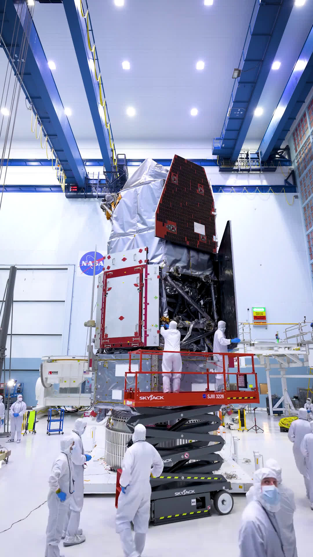 NASA’s Nancy Grace Roman Space Telescope Completed - Over the course of several hours, technicians meticulously connected the inner and outer segments of NASA’s Nancy Grace Roman Space Telescope.