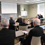 Priests explore Christmas in early Church at Madison Advent event #Catholic - On Dec. 1, Jesuit Father Michael Magree, an assistant theology professor at Boston College, spoke to 45 priests about “Christmas in the early Church during the annual Priests’ Advent Day of Recollection at St. Paul Inside the Walls in Madison, N.J.
Participating priests, active and retired, gathered for the day of recollection. Bishop Kevin J. Sweeney greeted the priests and welcomed Father Magree. The event was preceded by a luncheon and followed by a holy hour with evening prayer.

Click here to subscribe to our weekly newsletter.

Father David Monteleone, pastor of St. Philip the Apostle Parish in Clifton, N.J.; Father Christopher Barkhausen, pastor of St. Francis de Sales Parish in the McAfee neighborhood of Vernon, N.J.; and Father Greg Golba, pastor of St. Francis of Assisi Parish in the Haskell neighborhood of Wanaque, N.J., coordinated the event.
“The Priests’ Advent Day of Recollection was a time for fraternity and prayer. We priests were able to step away from our busy schedules to more prayerfully enter into the season of Advent,” Father Monteleone said.
BEACON PHOTOS | JOE GIGLI
 [See image gallery at beaconnj.org] &nbsp;