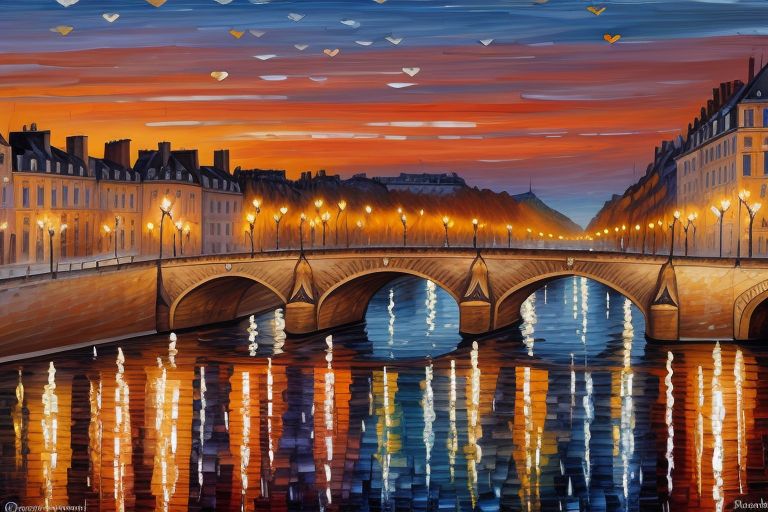 iconic Pont des Arts Bridge in Paris, France