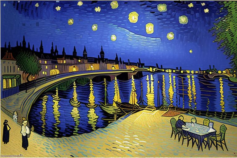 Starry Night Over the Rhone, Vincent van Gogh
