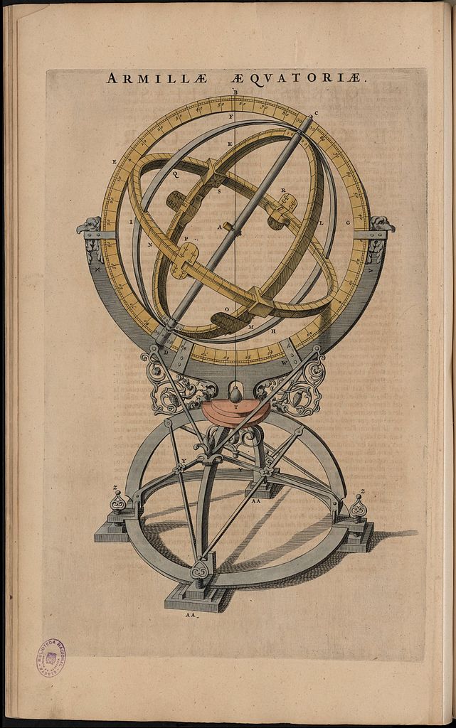 Page from Blaeu's large atlas: One of the devices he had become acquainted with during his studies in Denmark