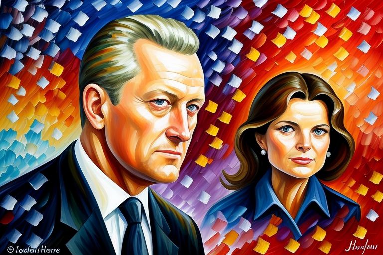  In the Style of Leonid Afremov create an image of Clint Hill - Clint Hill was a Secret Service agent assigned to protect First Lady Jacqueline Kennedy. He is known for his heroic attempt to shield the President and First Lady during the assassination. -- using acid-culture Color 
