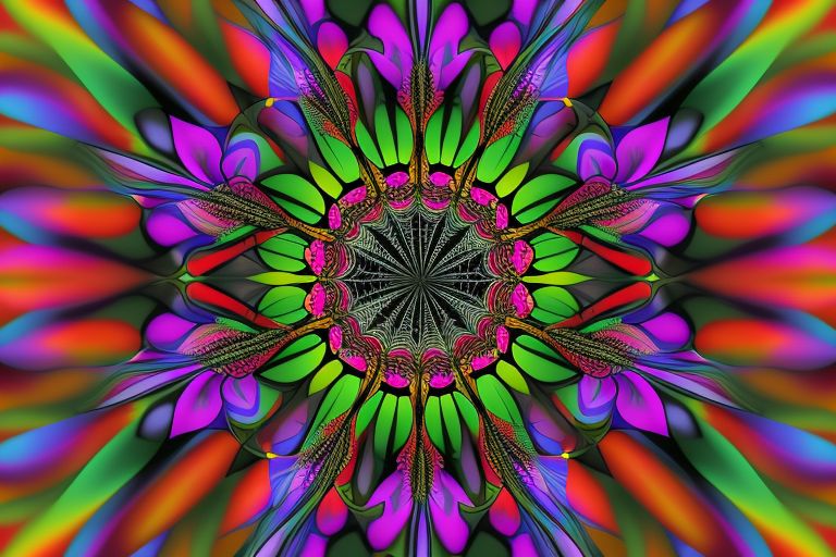 AIPrompt spider web, with flowers - style psychedelic Poster - Vivid colors
AIART