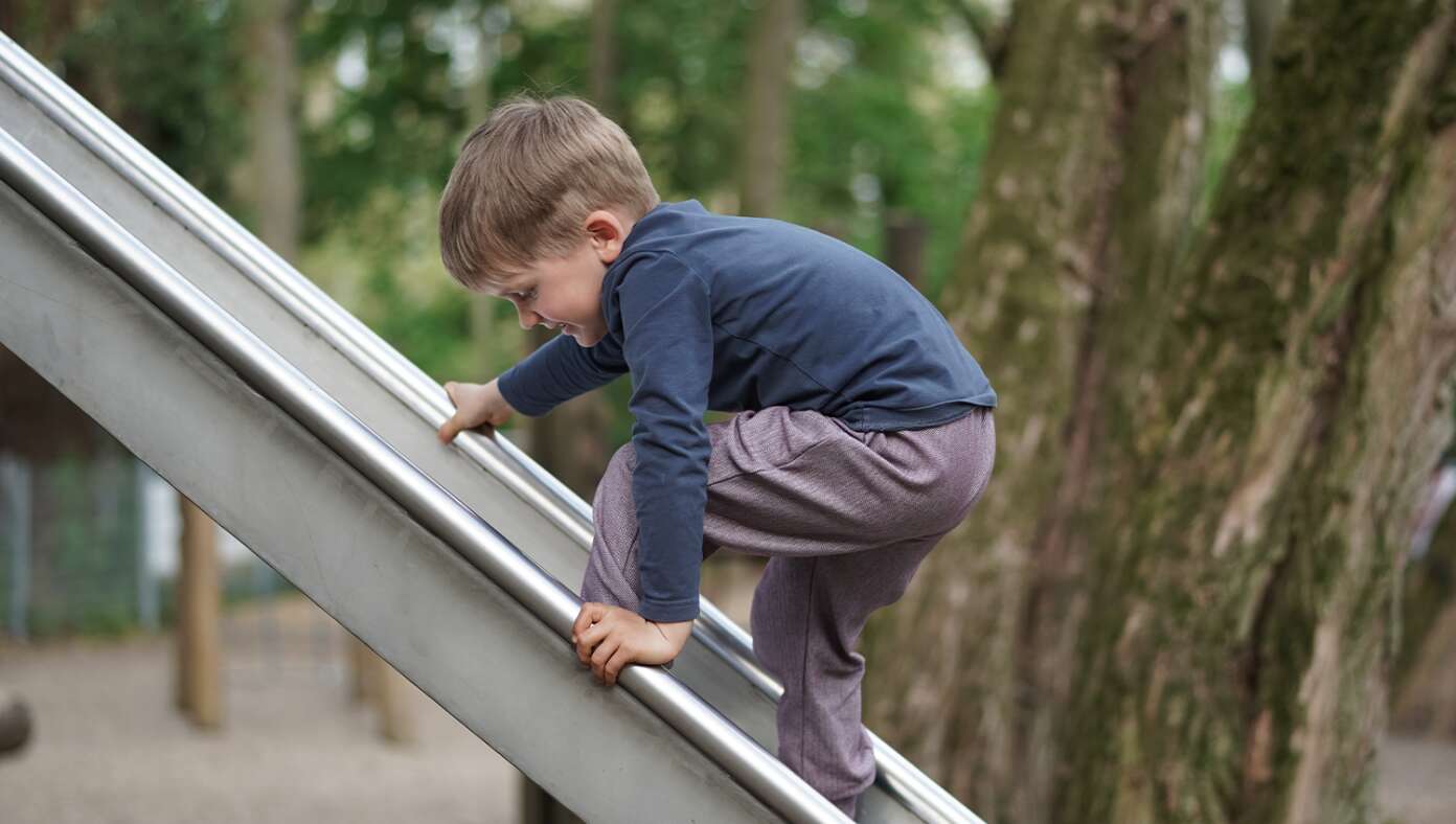 4-Year-Old Rebel Defies Convention And Climbs Up Slide #BabylonBee – BORGER, TX — Rebellious four-year-old Brayden Wheeler defied millennia of norms and convention this morning as instead of going down the slide at the playground, he climbed up.